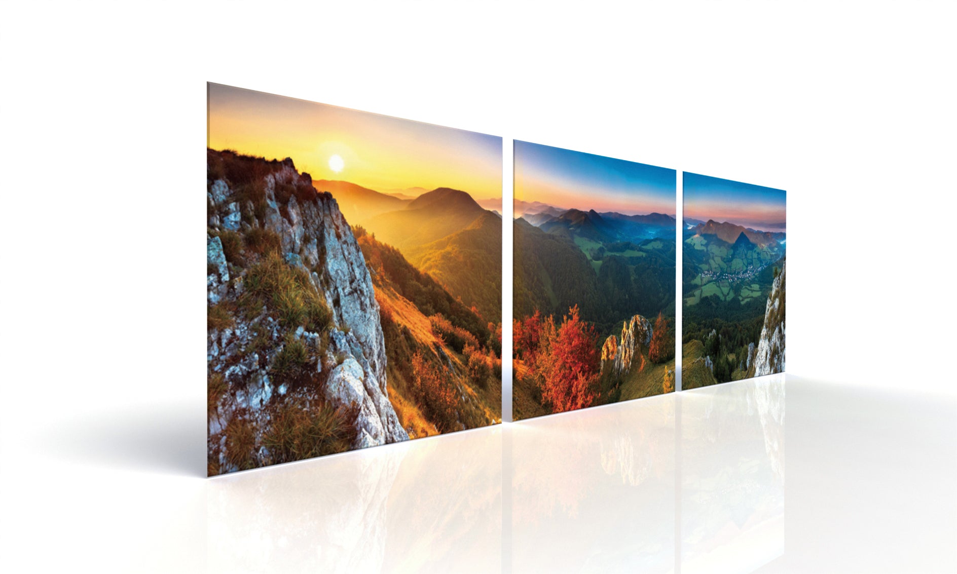 Split Panel Art Large Contemporary Wall Art Acrylic Prints Split Panel Art By Artalik